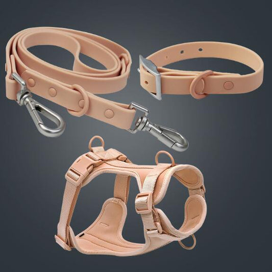 Set Collar + Correa + Arnés Antisuciedad para Perros