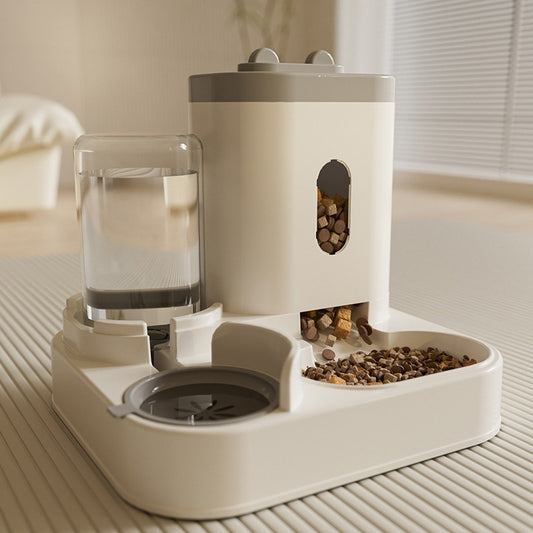 Comedero-Bebedero Automático Amplio para Gatos y Perros
