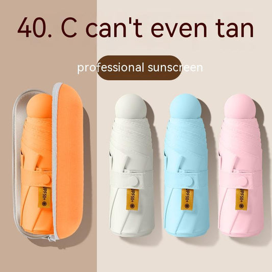 Mini Paraguas Plegable de Bolsillo con Protección UV