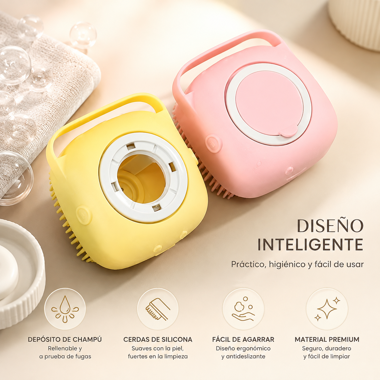 LUMEPA™ Silicone Massaging Shampoo Brush for Pets
