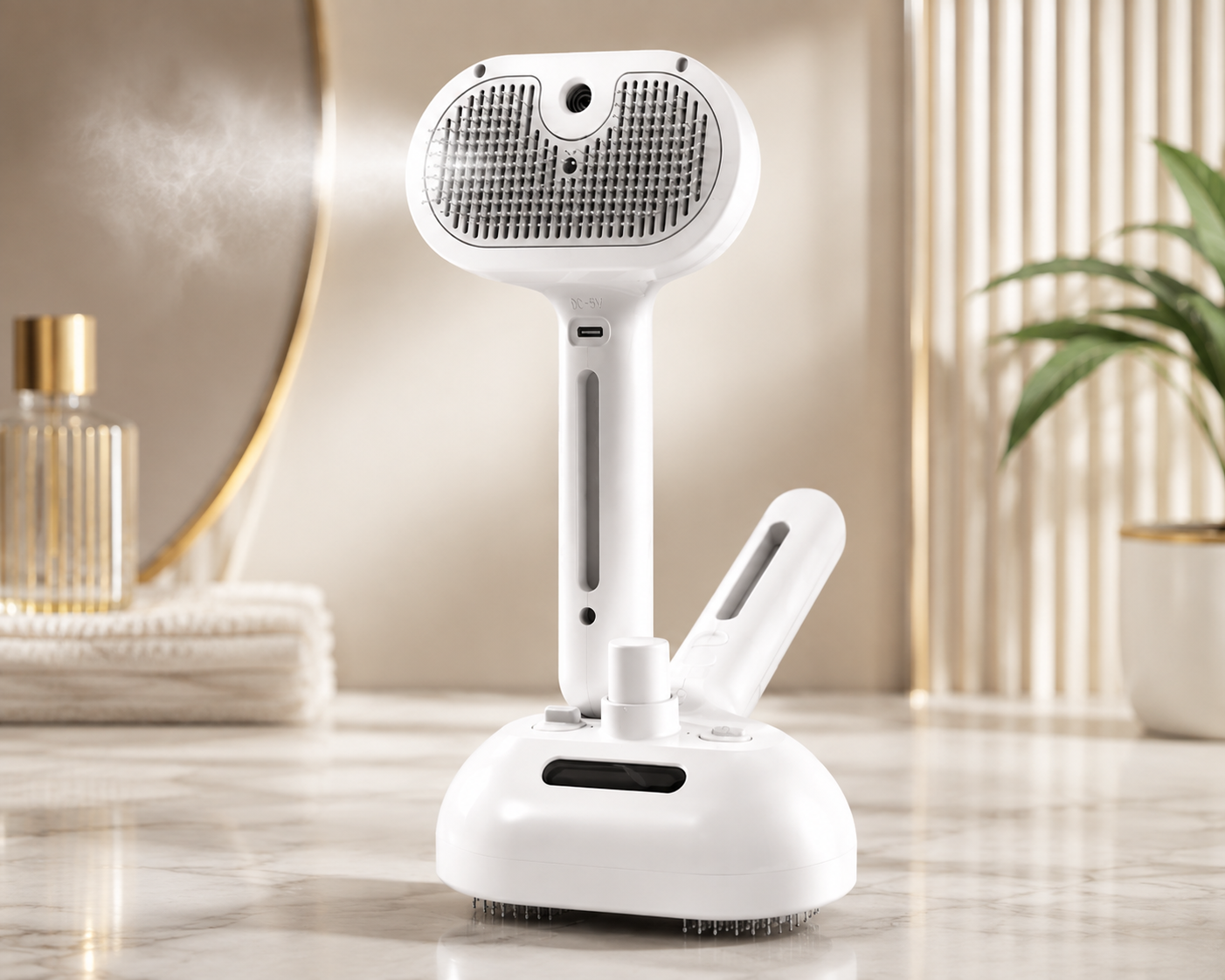 Cepillo Desenredante con Autolimpieza y Vaporizador para Mascotas | LUMEPA™