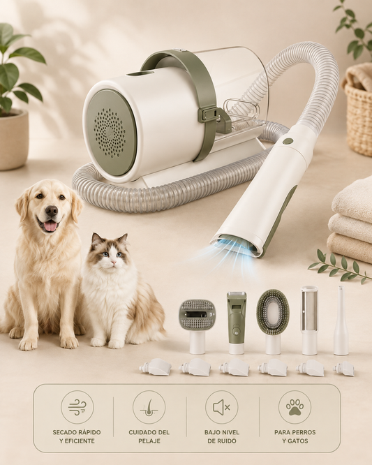 5-in-1 Professional Pet Grooming Kit with Vacuum | LUMEPA™