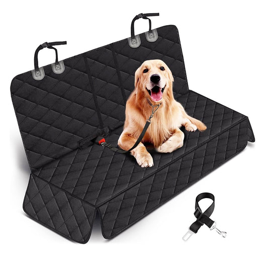 Funda Protectora de Coche para Mascotas Impermeable con Cinturón